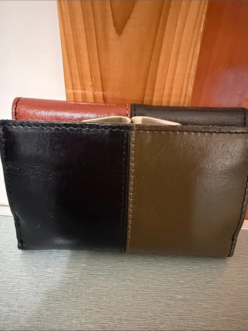 N/A patchwork leather